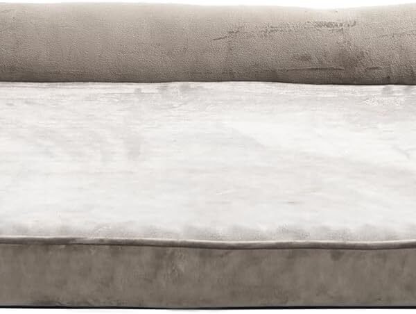 Foam Living Room Couch Dog Pet Bed with Removable Cover, Large, 36 x 27 x 6.5 inches, Brown